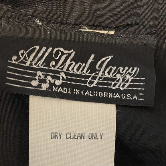 All That Jazz Peplum Pencil Dress Size 5/6 Juniors Black Vintage 80s 90s… - Picture 8 of 9